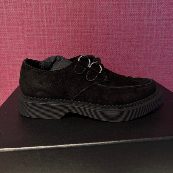 NWT Saint Laurent Teddy Suede Platform Derby EU35.5 - Picture 7 of 12